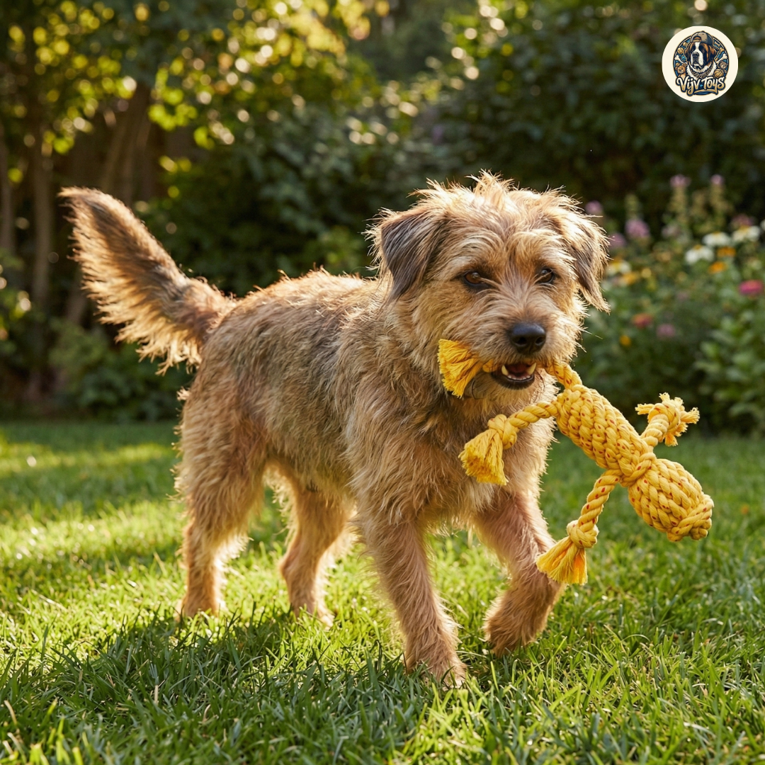 Vijv Toys Gudiya Rope Toy – Fun & Durable Chew Toy for Dogs (13")