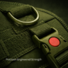 customized tactical dog harness with leash red buckel quick release customized tactical dog harness with leash red buckel quick release