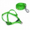 printed puppy harness leash set