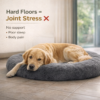 soft & washable pet bed for dogs & cats (m size) | round cushioned dog sleeping bed with raised edges | comfortable, lightweight & durable pet bed for pets