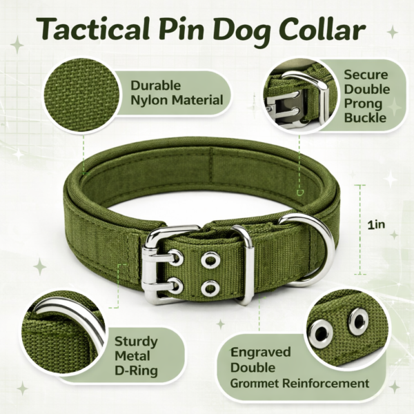 soft padded double pin tactical collar