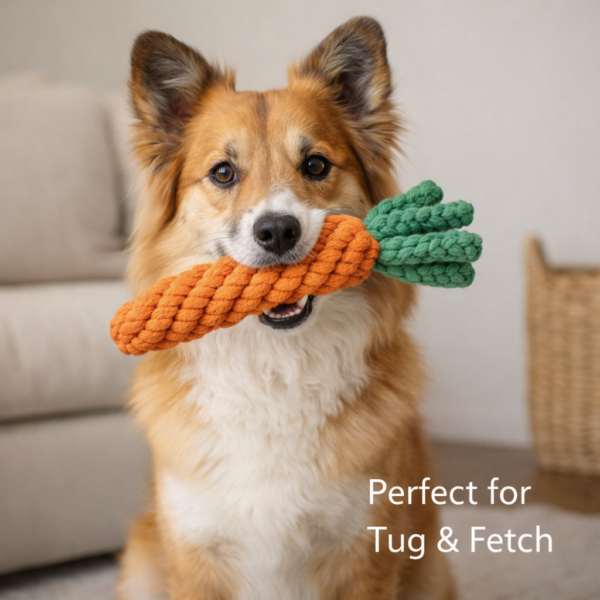 vijv toys carrot rope toy for dogs – durable chew toy for puppies & small dogs(pack of 2) vijv toys carrot rope toy for dogs – durable chew toy for puppies & small dogs(pack of 2)