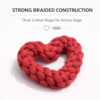 vijv toys heart shape rope toy – cute chew toy for puppies & small dogs (4") vijv toys heart shape rope toy – cute chew toy for puppies & small dogs (4")