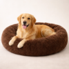 soft & washable pet bed for dogs & cats (m size) | round cushioned dog sleeping bed with raised edges | comfortable, lightweight & durable pet bed for pets