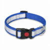 reflective collar with button lock