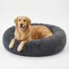 soft & washable pet bed for dogs & cats (m size) | round cushioned dog sleeping bed with raised edges | comfortable, lightweight & durable pet bed for pets