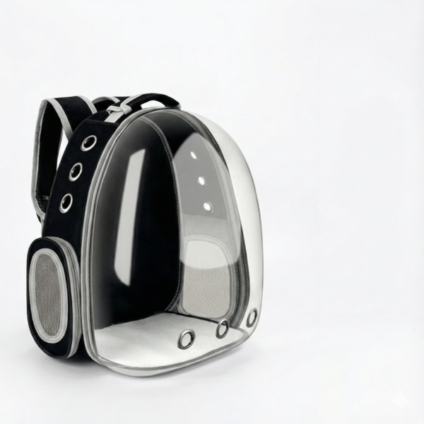 vijv toys transparent pet carry bag – breathable backpack for cats & small dogs