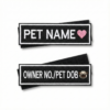 customized pet name velcro patch