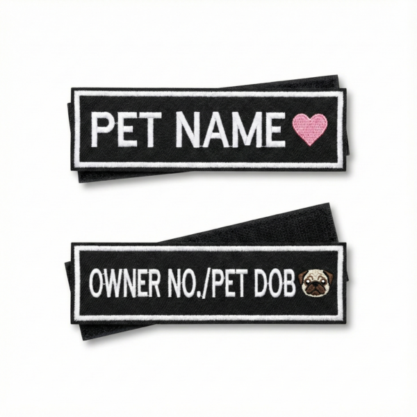 customized pet name velcro patch