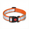 reflective collar with button lock