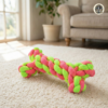 vijv toys bone shape rope toy – strong chew & tug toy for small & medium dogs (6.5") vijv toys bone shape rope toy – strong chew & tug toy for small & medium dogs (6.5")