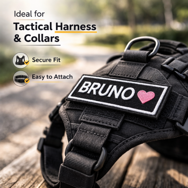 customized pet name velcro patch