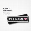 customized pet name velcro patch