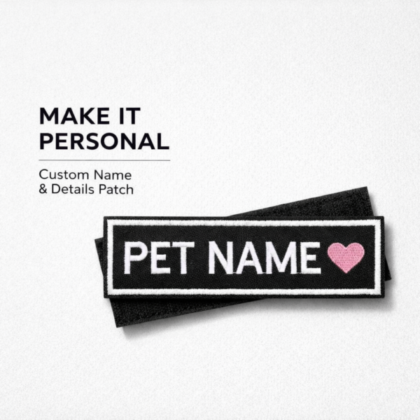 customized pet name velcro patch